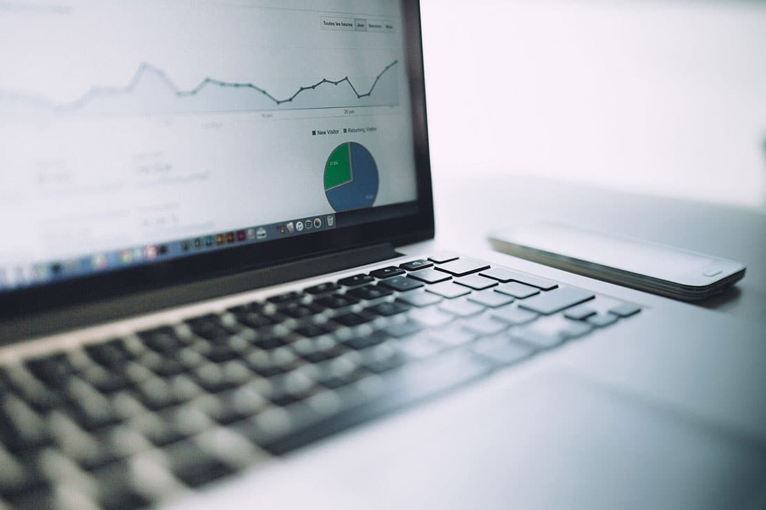 Review digital marketing analytics data on your computer