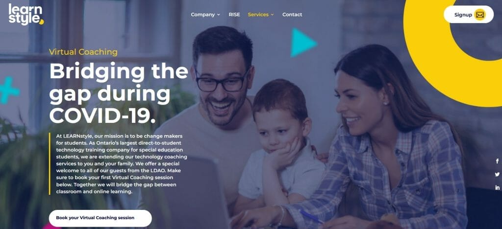 Learnsrtyle virtual coaching header