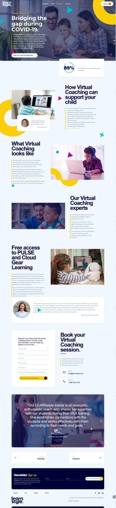 learnstyle virtual coaching page